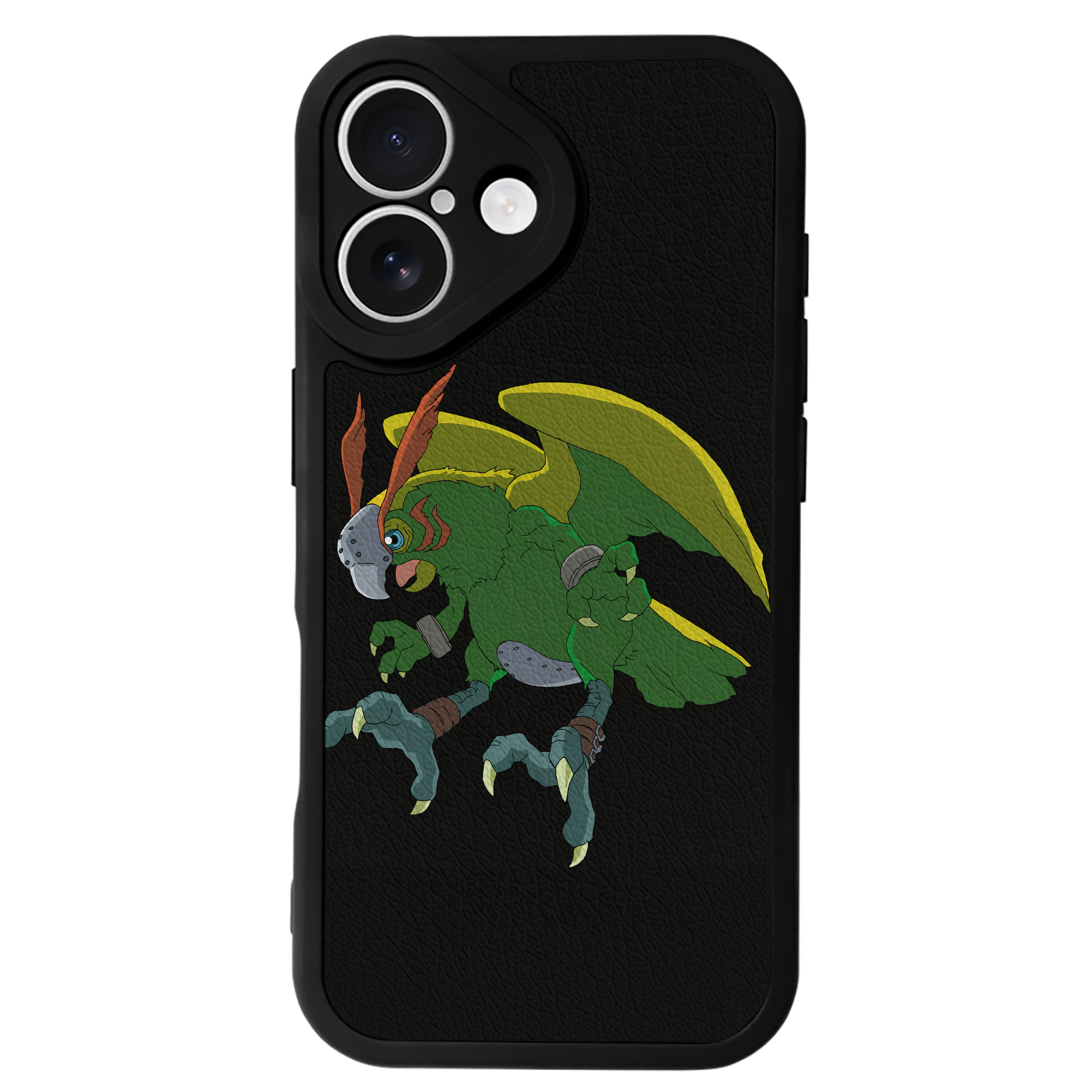 （画像用） Digimon デジタルモンスター/デジモン 【iPhone 16シリーズ対応】シリコンスマホケース（レザー調） 材質：シリコン